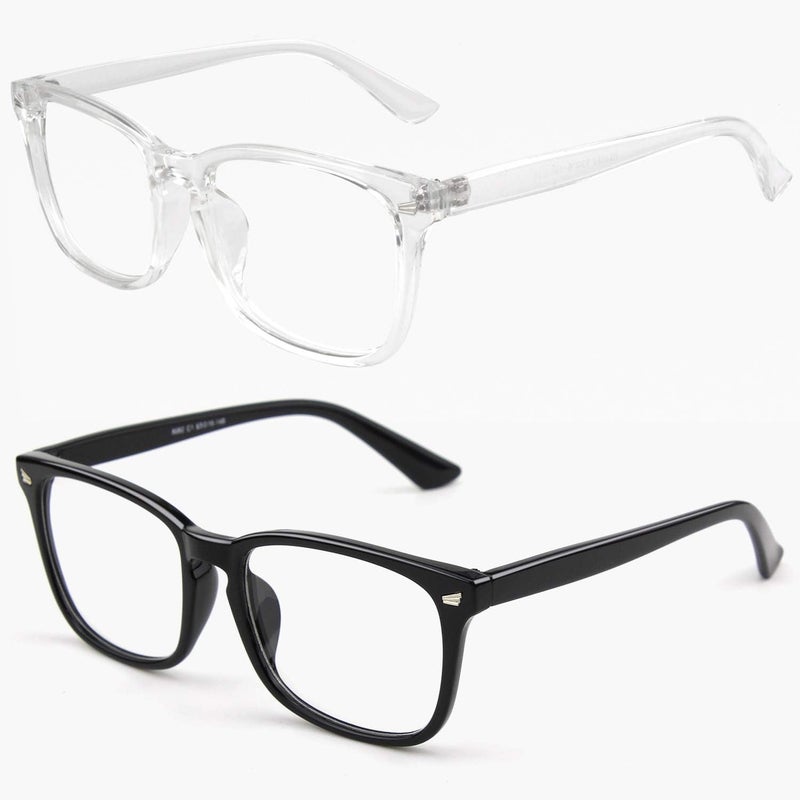 GQUEEN Fashion Glasses Non Prescription Fake Glasses for Women Men Clear Lens Square, 201582 - Image 2